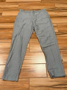 Outlier Sage Green Injected Linen Pants